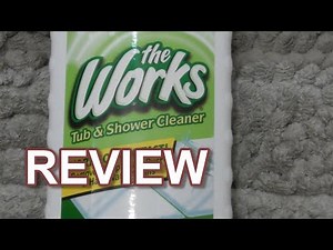 SHOWER soap scum cleaner The Works Tub & Shower Cleaner REVIEW FAILED