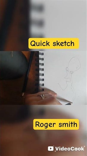 This is how fast I draw Roger Smith #art #drawing #shorts