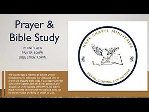 Hope Chapel Ministries Live Stream