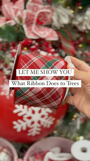 🎄We love us some Christmas Ribbon here at Decorator’s Warehouse! It really sets the foundation for your Christmas tree design. ✨ Comment RIBBON24 and we’ll send you the link! Plus, shop through next Wednesday, August 14, and get 15% off your ribbon! #christmasdecor #christmasribbon #ribbondesign #christmastree #christmasdecorations | Decorator's Warehouse