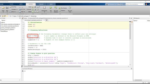 Xsens Tutorial： Streaming into MATLAB