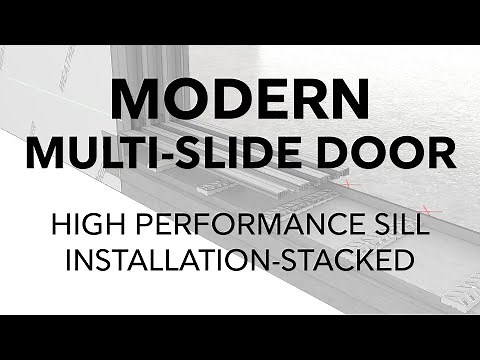 Marvin Modern Multi-Slide Door High Performance Sill Installation for Stacked Configurations