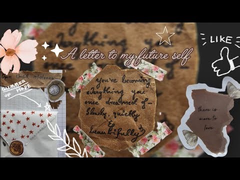 A letter to my future self🌸 #journal #youtubeshorts