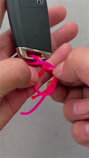 Useful Everyday Knot: Secure Your Key Fob Easily! #knotskill #diy #key #shorts