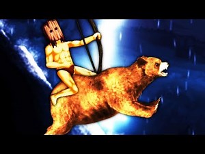 Buff Psychopath Gives God the Finger, Builds Stairway to Heaven - Rise of Ages gameplay