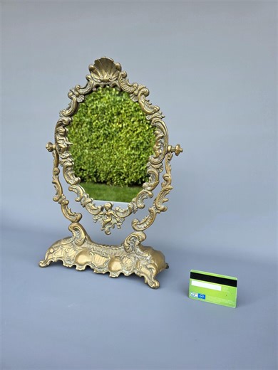 Antique Large French Bronze Glass Vanity Mirror Table Mirror    - Etsy