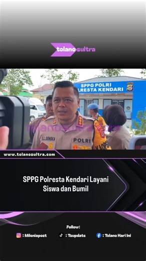 Tolanosultra on Instagram: "Satuan Pelayanan Pemenuhan Gizi (SPPG) Polri di Polresta Kendari resmi hadir sebagai pusat distribusi makanan bergizi bagi siswa dan kelompok rentan. Fasilitas itu diproyeksikan melayani 2.247 penerima manfaat, mulai dari pelajar TK hingga SMA, ibu hamil (Bumil), ibu menyusui (Busui), hingga Balita di wilayah sekitar. Peresmian SPPG dilakukan bersamaan dengan ground breaking serta peresmian gudang ketahanan pangan Polri oleh Presiden Prabowo Subianto secara daring pad