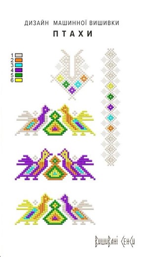 Дизайн машинної вишивки ПТАХИ. Цифровий файл. Формати PES DST JEF EXP VP3 XXX. Миттєве завантаження