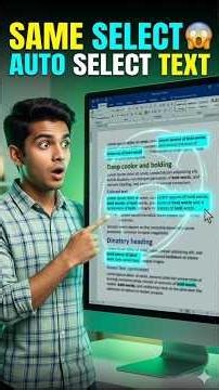MS Word Amazing Trick 🔥 Select Similar Formatting Text Easily #jmb #computer #msword #word #short