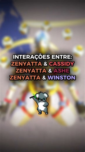 Interações entre Zenyatta & Winston/Cassidy/Ashe - Overwatch 2 #overwatch2 #overwatchfunny #zenyatta