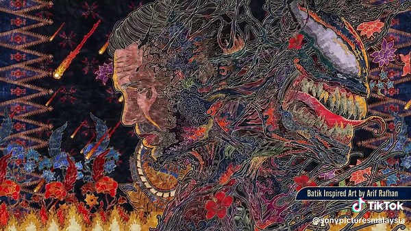 Batik Venom Art Fusion in Venom: The Last Dance MY