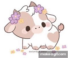 Cute Cow on Make a GIF