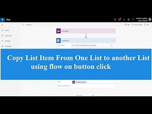 Copy list item from one list to another list with flow on powerapps button click