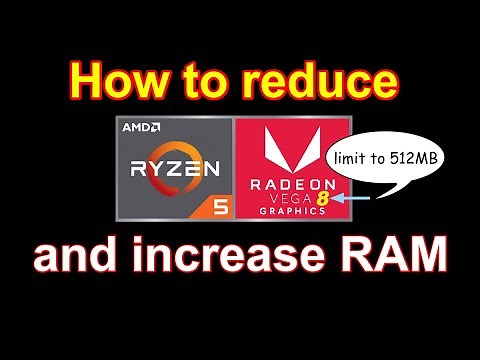 How to reduce Radeon Vega 8 graphics memory and increase RAM size | Asus Tuf laptops