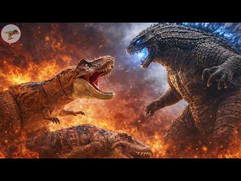 Dinosaur Tyrannosaurus Rex vs. Godzilla(New Empire) - Sotpmotion Jurassic World Parl Battle