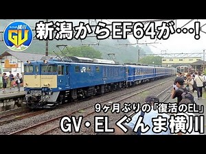 【珍編成】ピンチを救った代走劇「復活のEL」- GV・SLぐんま横川 (長岡EF64代走)