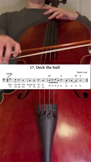 Lessons In Your Home on Instagram: "Deck The Hall(s) - Cello Arrangement 🎁 Happy Holidays! Visit the link in bio for lessons in string instruments, piano, and more! #DeckTheHalls #BeginnerCello #CelloMusic #HolidayMusic #ChristmasSongs StringInstruments MusicEducation MusicLessons LessonsInYourHome"