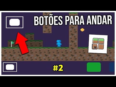 COMO CRIAR UM JOGO NO POCKET GAME DEVELOPER | ADICIONANDO BOTÕES PARA ANDAR - POCKET DEV TUTORIAL #2