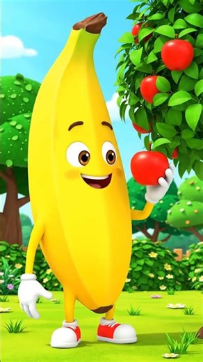 🍌 Banana Eats Apple?! 😂 | Funny Food Animation Shorts