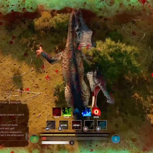 Path Of Titans- Ducks last stand against a mega pack at big quill lake