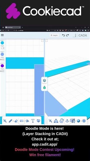 CADit - BRAND NEW Doodle Mode is here! Layer Stacking, Contests and more!