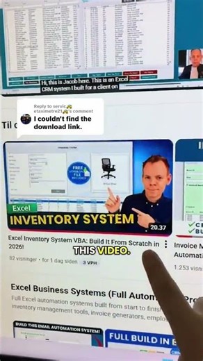Free Inventory Tracker That Actually Works #exceltutorial #productivity #tools