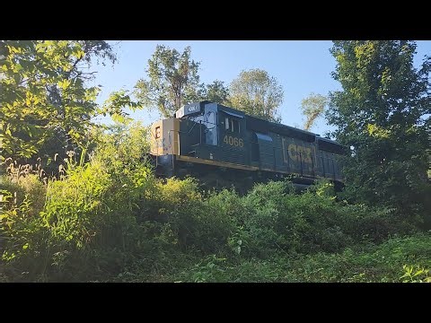 CSX GP40-3 with a CWR and old Chessie System Cars, great Horn Show from Amtrak, and More!