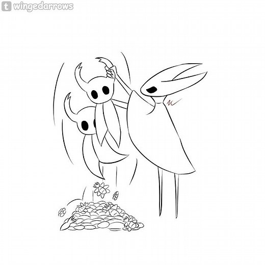 Hornet Shakes Little Ghost… Why Is Gaster In His Inventory?! #hollowknight #undertale #comics