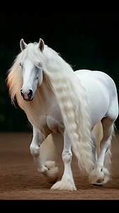 Disclaimer "It is hereby certified that no animal was harmed,abused or subject to any cruelty during the making of this video, All scenes and activities were conducted in accordance with animal welfare guidelines. Just look at that stunning white mane! This majestic horse is pure elegance in motion. Can you believe how graceful and flowing it is? If this beautiful moment made you smile, don’t forget to share it with someone who loves horses too! 🐎✨ #MajesticHorse #WhiteHorseMagic #EquineGrace #