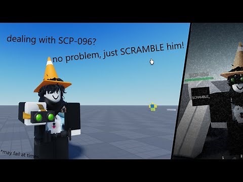 SCP 096 Scramble Goggles Test | ROBLOX STUDIO