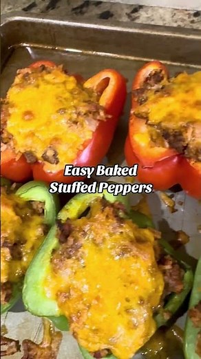 Cheesy Southern Stuffed Peppers in 40 Min! 🔥 Easy Dinner