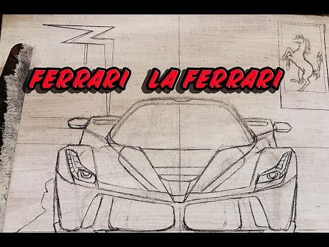 COMO DIBUJAR UN FERRARI LA FERRAI / PART 1