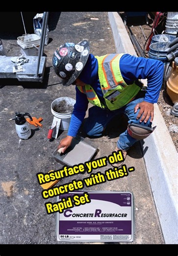 Resurface your old concrete with this product - Rapid Set Concretr Resurfacer. DM me for a demo and free sample #Concrete #WOC #POV #lululemon