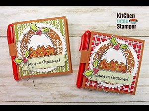 How to Make a Sticky Note Cover Tutorial with Kitchen Table Stamper Stampin' Up! Sweets & Treats