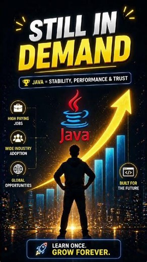 “Why Java is Still So Popular? 🤔🔥| OOP + JVM Explained #shorts #education #java #career #programmer”