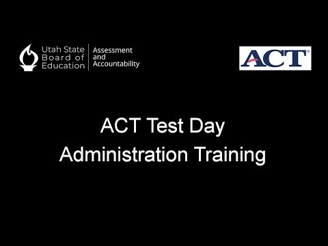 2026-1-15 | ACT Test Day Administration Training | USBE