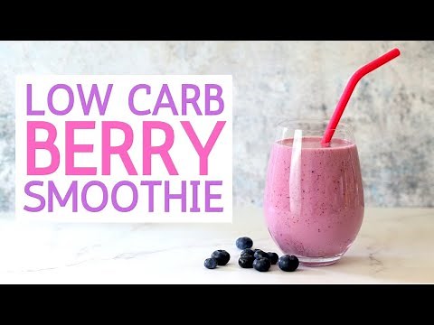 Low Carb Berry Smoothie | Diabetic Friendly | Keto