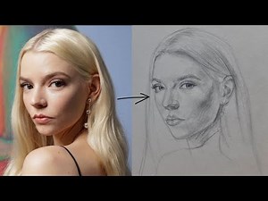 How to draw a portrait using loomis method