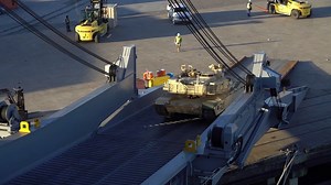 132K views · 3.3K reactions | Watch U.S. Army Soldiers load heavy equipment aboard the U.S. Navy's Military Sealift Command's USNS Benavidez. 842nd Transportation Battalion, 597th Transportation Brigade, SDDC #Togetherwedeliver Fort Riley 1st Armored Division Sustainment Brigade1st Armored Division 2nd Brigade, 1st Armored Division | U.S. Transportation Command (USTRANSCOM) | Facebook