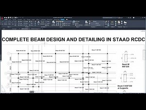 How to design beams in Staad RCDC Connect edition