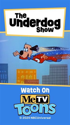 5.9K views · 121 reactions | Have no fear, Underdog is here! "The Underdog Show" turns 60 today 勞 #onthisday in 1964, "Underdog" aired its first episode "Safe Waif", and the rest is cartoon history! #MeTVToons #underdog | MeTV Toons | Facebook
