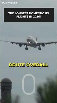 Nearly 12 Hours: The US's Longest Domestic Flight (No Passport Required) #shorts