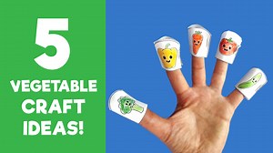 5 Vegetable Crafts for Kids - Great Vegetable Craft Ideas - 10 Minutes of Quality Time