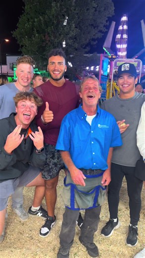 Funny Worker at Fall Festival in Evansville