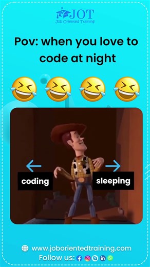 When you loves to code at night
