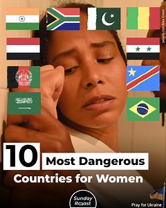 85K views · 701 reactions | There are places in our world that are not safe for anyone. Wars and various humanitarian crises have turned entire countries into no-go zones. Sadly, these places are twice as dangerous for women as they are for men. | Sunday Roast | Facebook