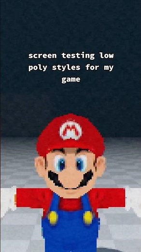 Low-poly model screen test