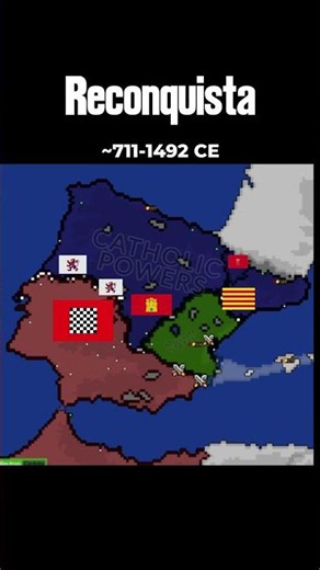 Reconquista of Iberian in Ages of Conflict #agesofconflict #map #history