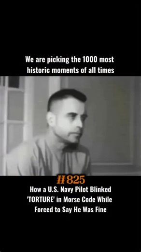 The Moment of History on Instagram: "In 1966, during the Vietnam War, Commander Jeremiah Denton, a U.S. Navy pilot, was captured after his plane was shot down over North Vietnam. Held as a prisoner of war under brutal conditions, Denton was later forced by his captors to take part in a televised propaganda interview designed to show the world that American prisoners of war were being treated humanely. Despite intense pressure to comply, Denton seized a rare opportunity to send a hidden message. 