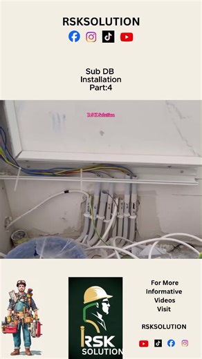 Sub DB installation Part:4#SubDBInstallation#ElectricalWork#ElectricalInstallation #WiringWork